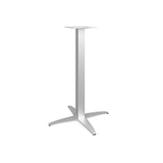 OfficeSource Reception Tables 41"Hx30"W 4-Prong Base with Square Post - Stainless Steel
