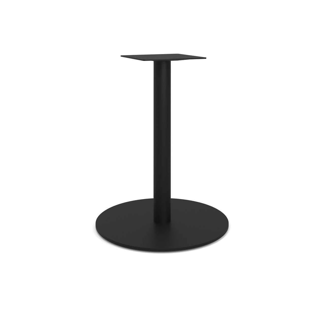 OfficeSource OS Reception Tables  28"H Round Base with Round Post - Black
