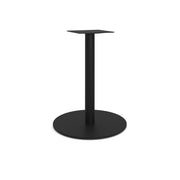 OfficeSource OS Reception Tables  28"H Round Base with Round Post - Black