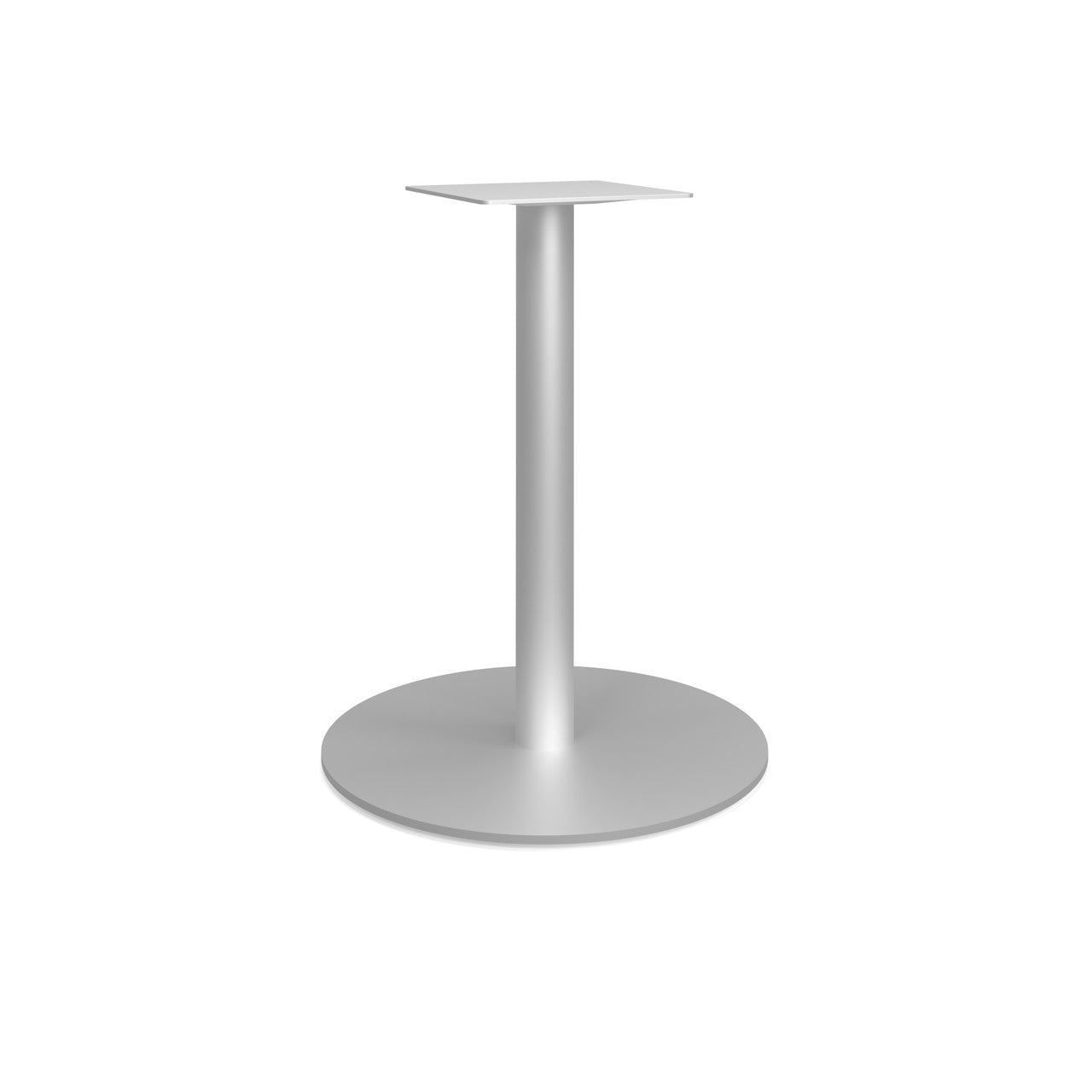 OfficeSource OS Reception Tables  28"H Round Base with Round Post - Stainless Steel