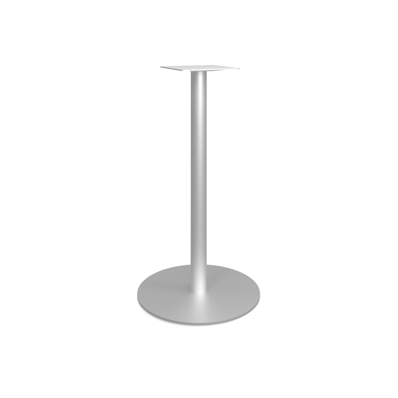 OfficeSource OS Reception Tables  41"H Round Base with Round Post - Stainless Steel