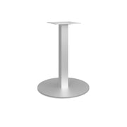 OfficeSource OS Reception Tables  28"H Round Base with Square Post - Stainless Steel
