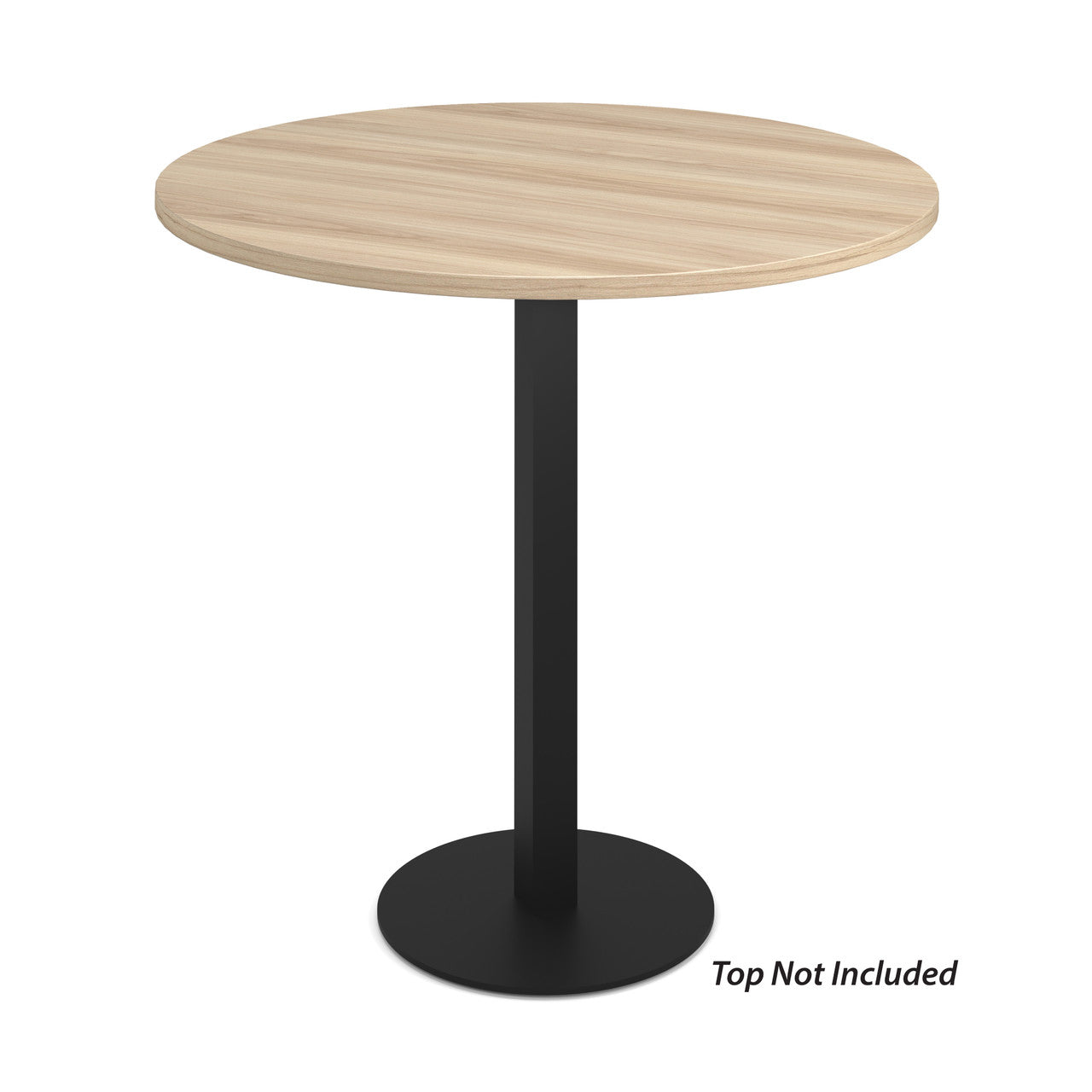 OfficeSource OS Reception Tables  41"H Round Base with Square Post - Black