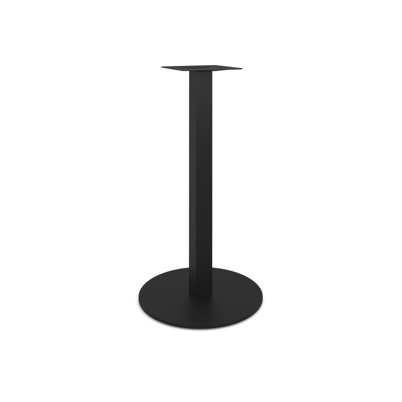 OfficeSource OS Reception Tables  41"H Round Base with Square Post - Black