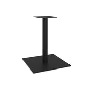 OfficeSource OS Reception Tables  28"H Square Base with Round Post - Black