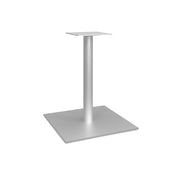 OfficeSource OS Reception Tables  28"H Square Base with Round Post - Stainless Steel