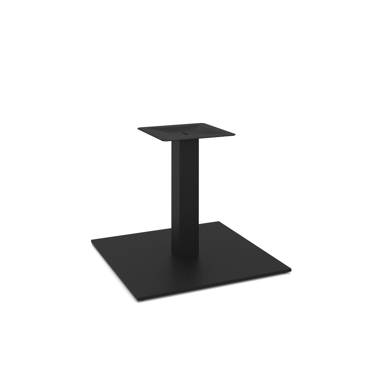 OfficeSource OS Reception Tables  19"H Square Base with Square Post - Black