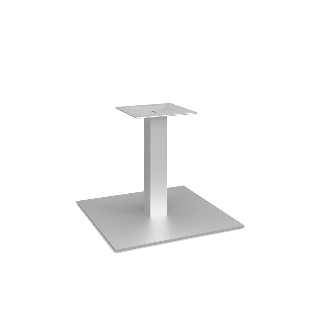 OfficeSource OS Reception Tables  19"H Square Base with Square Post - Stainless Steel