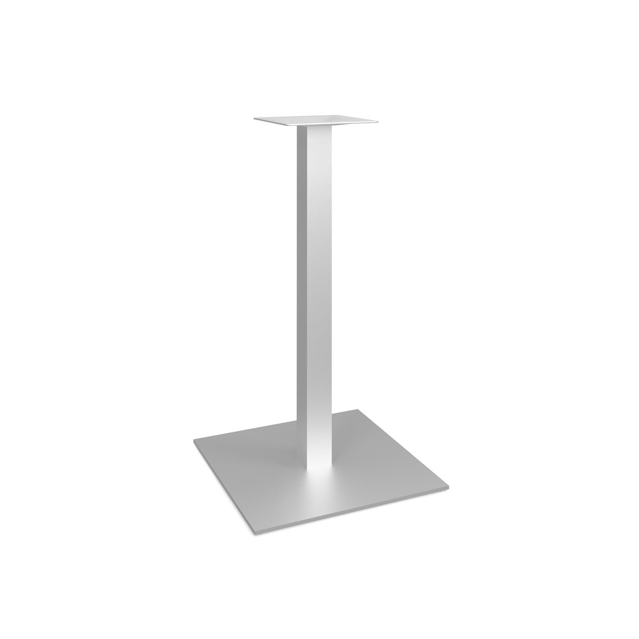 OfficeSource OS Reception Tables  41"H Square Base with Square Post - Stainless Steel