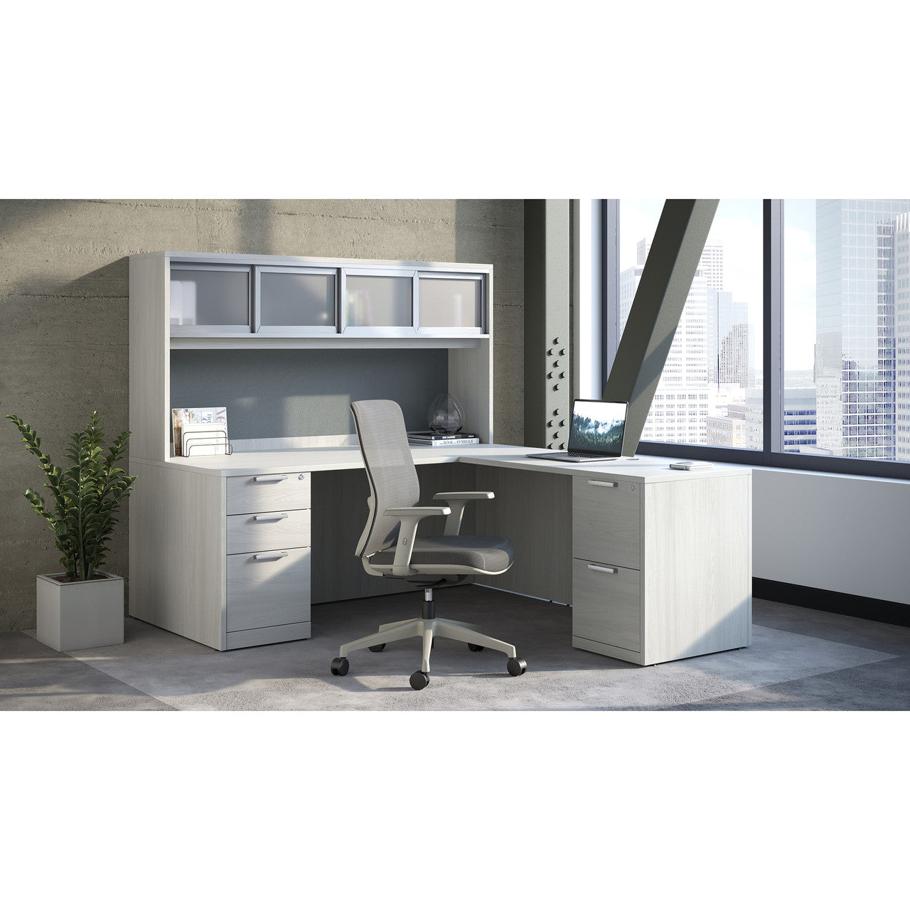 OfficeSource OS Laminate Typical OSTYP343 - Arcadia White