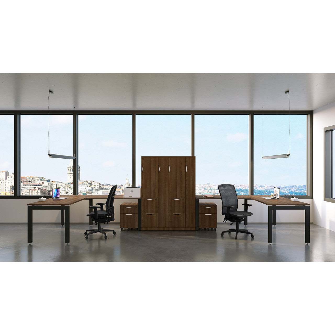 OfficeSource Variant Typical OSTYP368 - Modern Walnut