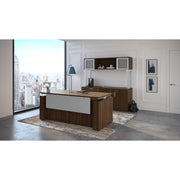 OfficeSource Height Adjustable Desks Typical OSTYP377 - Modern Walnut