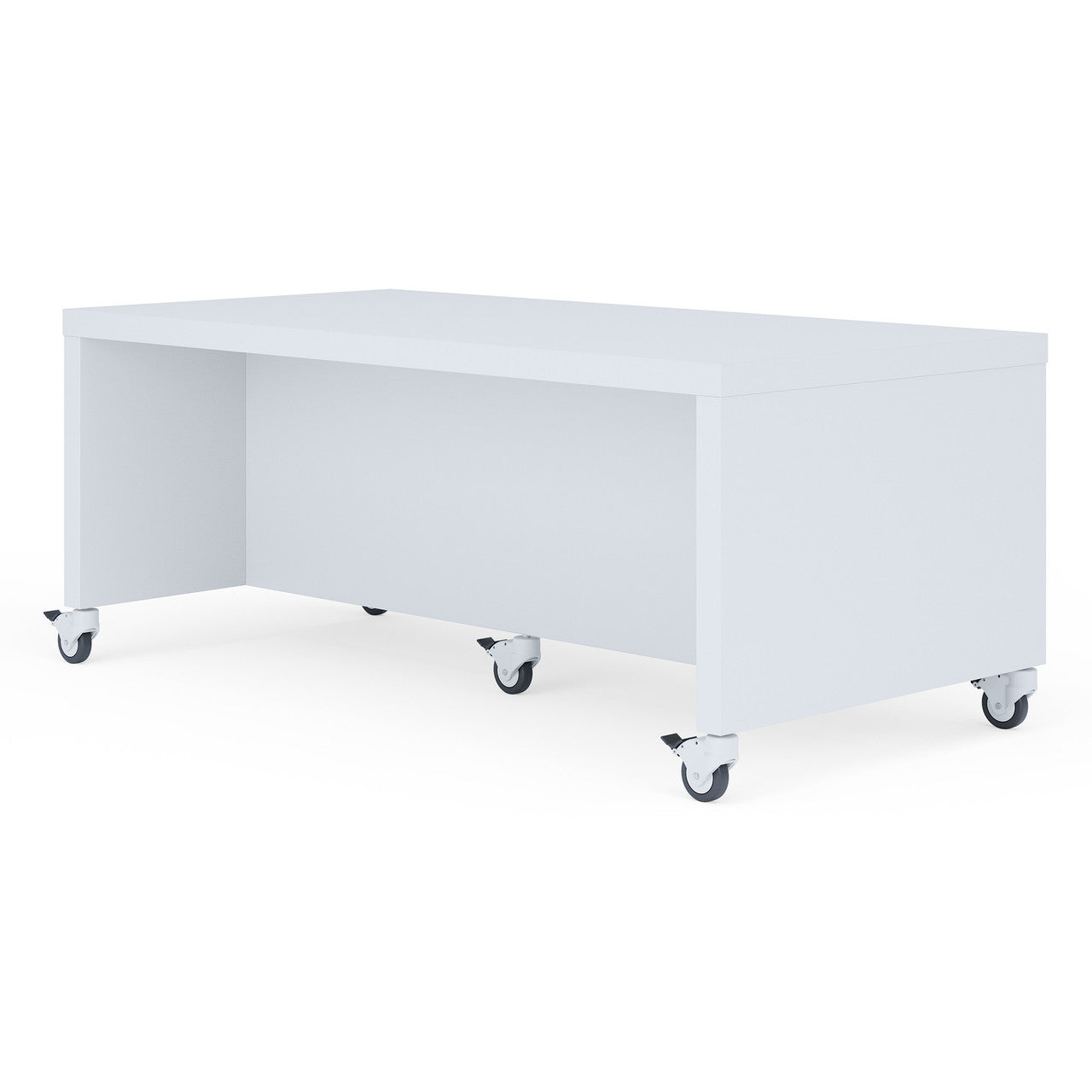 OfficeSource Sofia Low Mobile Collaboration Table - 60"W - Dove Gray
