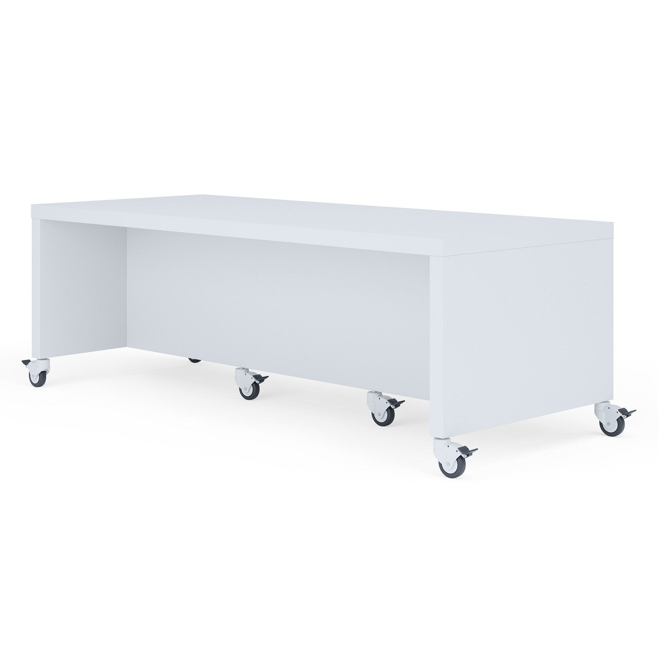 OfficeSource Sofia Low Mobile Collaboration Table - 72"W - Dove Gray