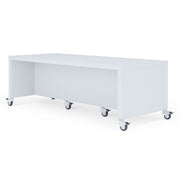 OfficeSource Sofia Low Mobile Collaboration Table - 72"W - Dove Gray