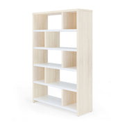 OfficeSource Lucca Collection 5 Shelf Bookcase - Cypress/Pearl