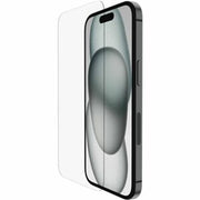 Belkin - ScreenForce UltraGlass 2 for iPhone 16, 15, and 14 Pro with EZ Align Tray - Clear