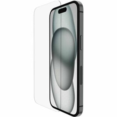 Belkin - ScreenForce UltraGlass 2 for iPhone 16, 15, and 14 Pro with EZ Align Tray - Clear