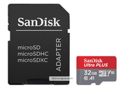 SanDisk SanDisk MicroSDHC 32gb ULTRA w/ adapter USH-1 C10 Android 98MB/s