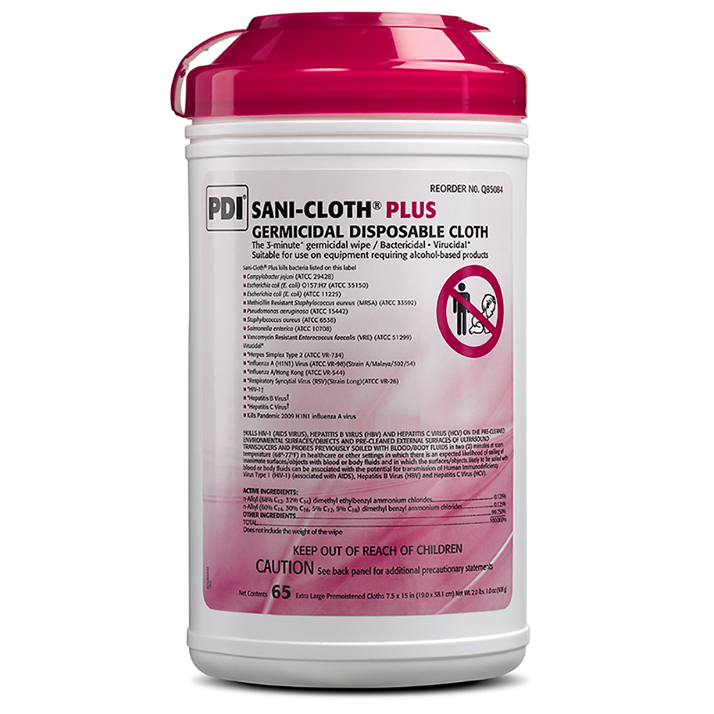 Sani-Cloth Plus - 6 Canisters per Case