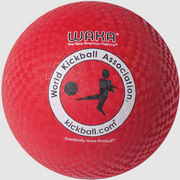 P. E. Balls - 10" Rubber Official World  Kickball Association Game Ball, Adult Size, Red
