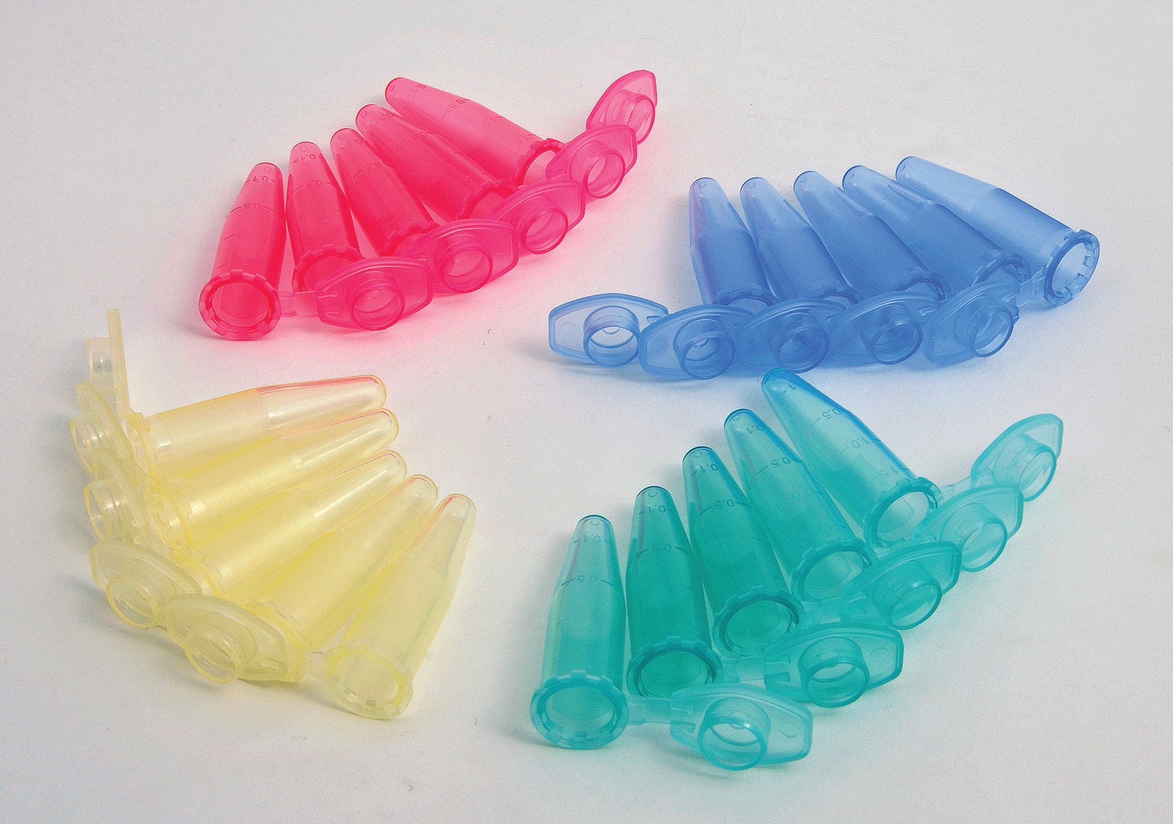 United Scientific® Micro Centrifuge Tubes, 1.5 mL, Rainbow Pack, comes with 500