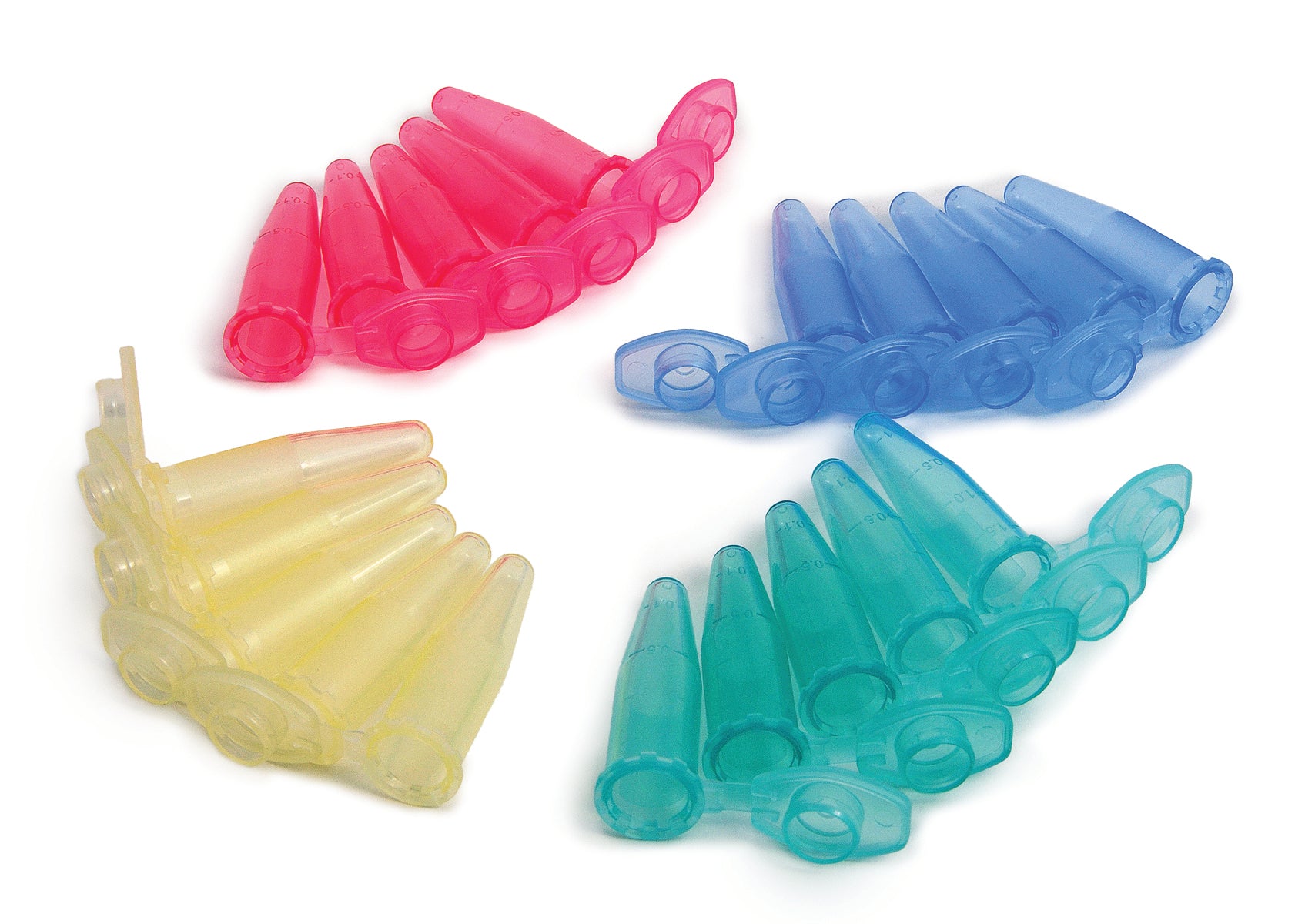 United Scientific® Micro Centrifuge Tubes, 1.5 mL, Rainbow Pack, comes with 500