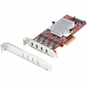 StarTech.com 4-Port USB Type-C PCIe Card USB 3.2 10Gbps USB-C PCI Express Expansion Card 4x Independent USB Controllers Windows/Linux/macOS TAA-Compli
