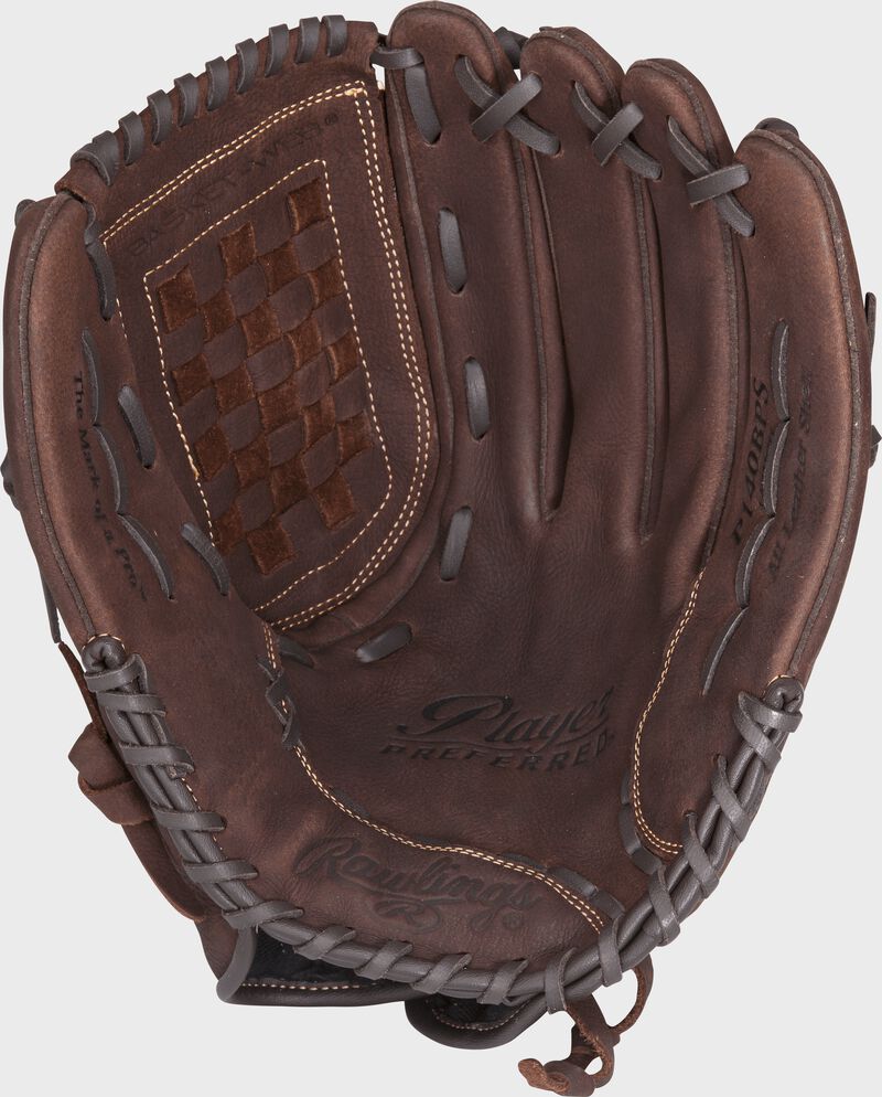 Rawlings Player Preferred Series 14-Inch Softball Glove - Left Hand Thrower - Dark Brown