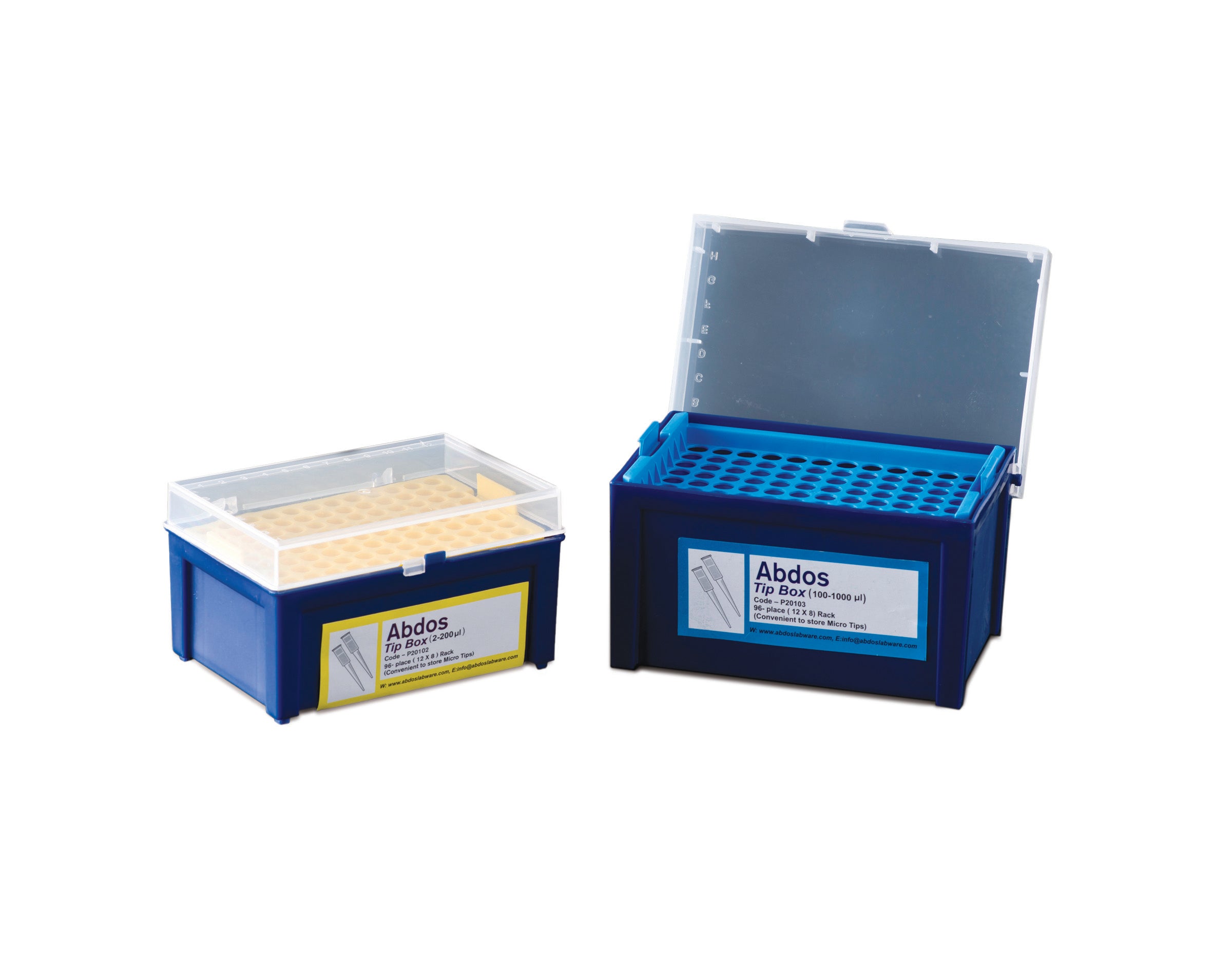 United Scientific® Micro Tip Box, Empty, For 2 - 200uL Tips, comes with 6
