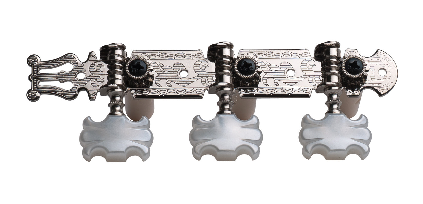 Ping P2622 Nickel Lyra Plate Classic Machine Heads. Butterfly Pearl Button