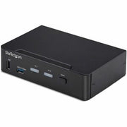 StarTech.com 2-Port DisplayPort KVM Switch 4K 60Hz DP 1.2 EDID Management 2-Port USB 3.0 Hub 4x USB HID Ports TAA Compliant