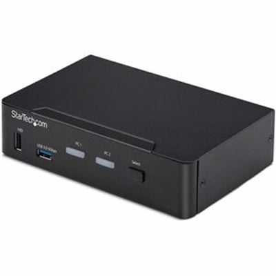 StarTech.com 2-Port DisplayPort KVM Switch 4K 60Hz DP 1.2 EDID Management 2-Port USB 3.0 Hub 4x USB HID Ports TAA Compliant