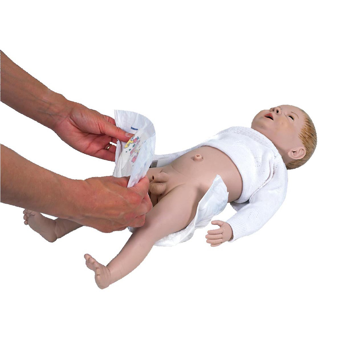 Male Baby Care Model, Light Skin