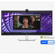 Dell - 34.1" IPS LED Curved 60Hz Monitor with HDR (USB, HDMI) - Black/Silver