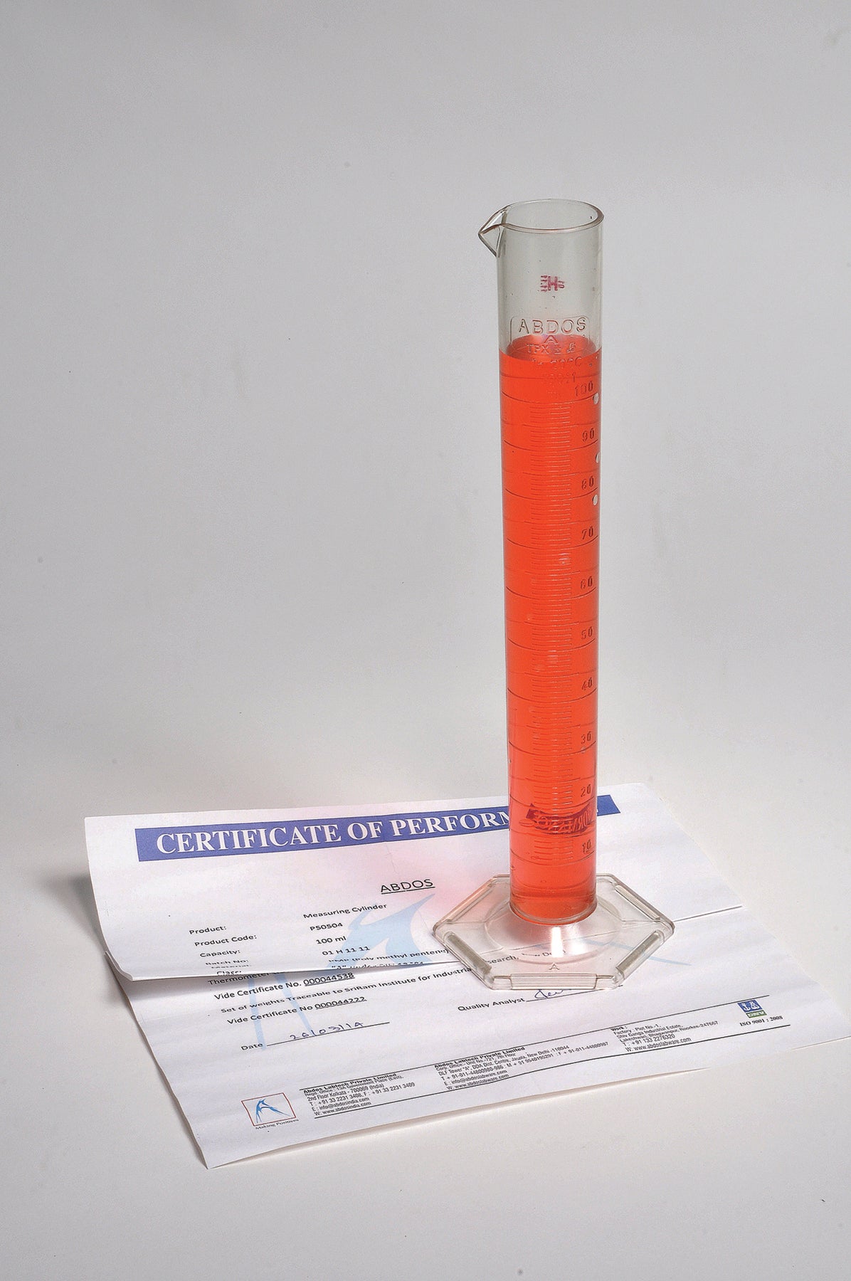 United Scientific® Measuring Cylinder, PMP, Class A, 10 mL