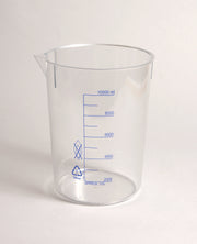 United Scientific® Beakers, Printed Graduations, Polymethylpentene, PMP, 50 mL, comes with 12