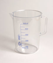 United Scientific® Beakers W/Handle, Printed Graduations, PMP, 100 mL, comes with 6