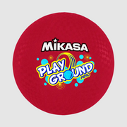 Playground Balls - Four Square Model, 8.5" Diameter, Rubber Cover, Red