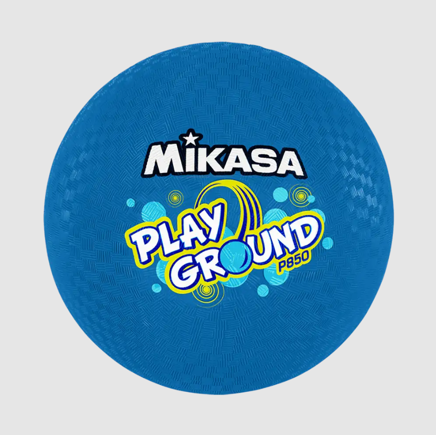 Playground Balls - Four Square Model, 8.5" Diameter, Rubber Cover, Blue