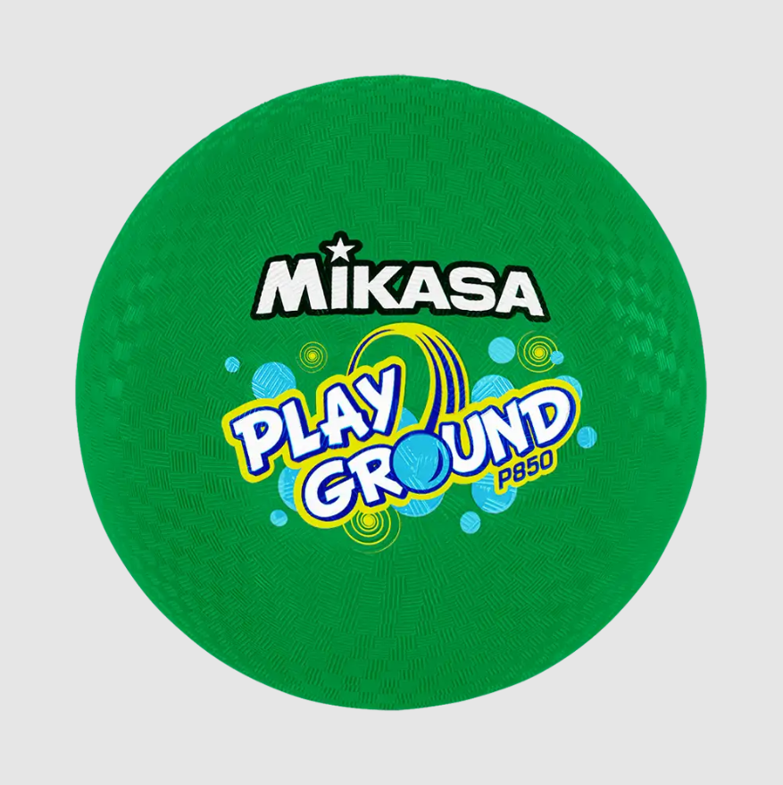 Playground Balls - Four Square Model, 8.5" Diameter, Rubber Cover, Lime
