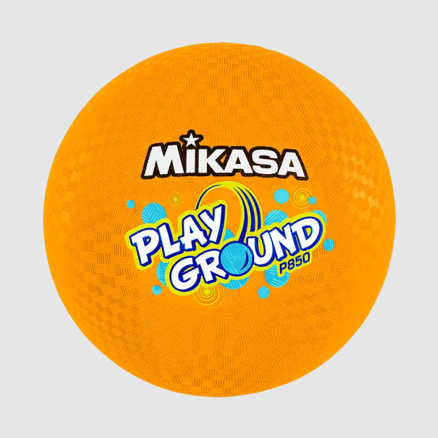 Playground Balls - Four Square Model, 8.5" Diameter, Rubber Cover, Neon Orange