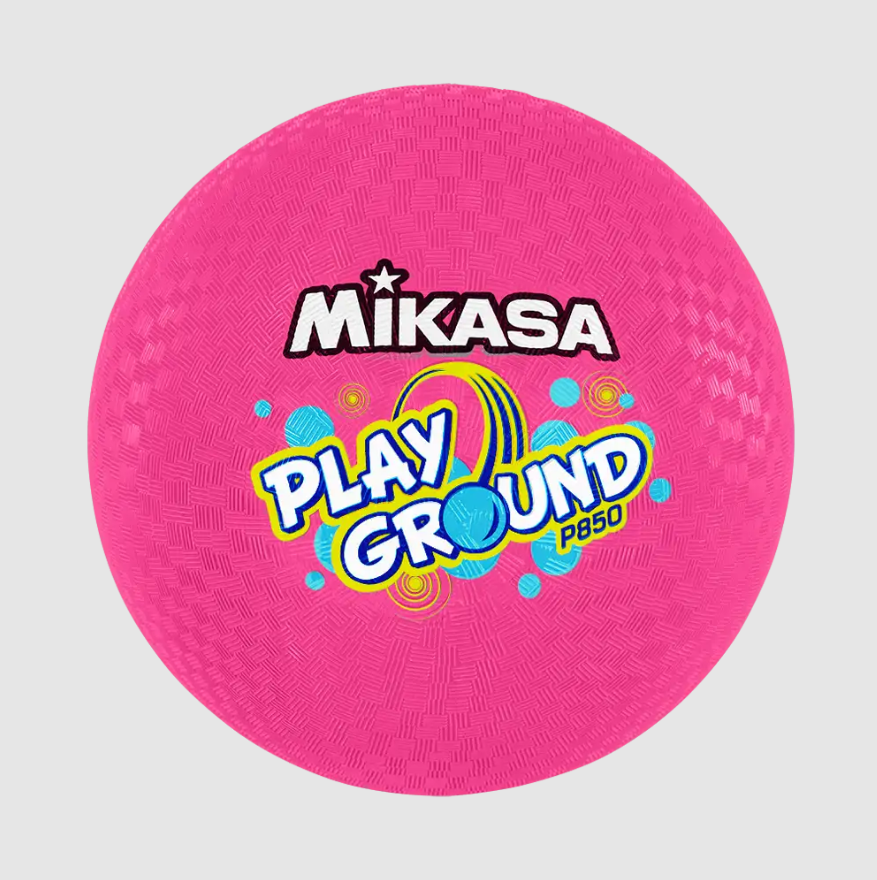 Playground Balls - Four Square Model, 8.5" Diameter, Rubber Cover, Pink