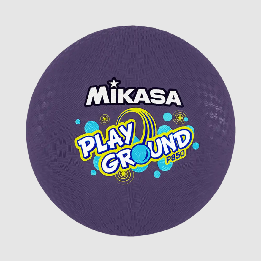 Playground Balls - Four Square Model, 8.5" Diameter, Rubber Cover, Purple