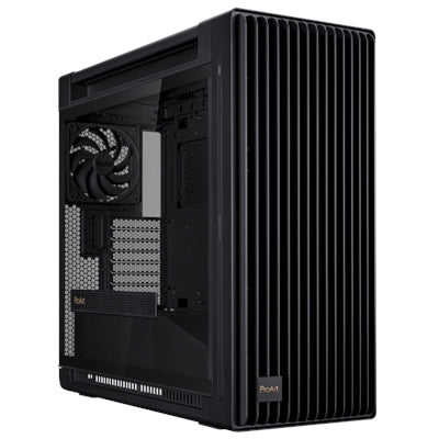 ASUS - ProArt PA602 E-ATX Case, 420mm Rad, Dual 200mm Fans, Tool-Less PCIe & GPU Holder, USB-C I/O - Black
