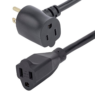 StarTech Piggyback Power Extension Cord - Nema 5-15P to 2x Nema 5-15R  16 AWG  125V/15A - UL Certified - 1 to 2 Outlet Saver Extension Cord