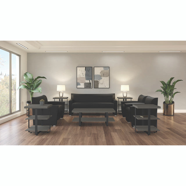 OfficeSource Palisades End Table - Gauntlet Gray