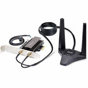 Wi-fi 6e Pcie Network Card with Bluetooth 5.3, Magnetic Antenna Base with 3.6ft Cables,
