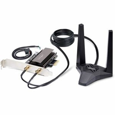 Wi-fi 6e Pcie Network Card with Bluetooth 5.3, Magnetic Antenna Base with 3.6ft Cables,