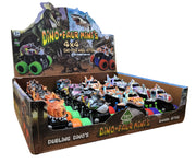 Dino-Faur Mini Friction Powered Push N Go Shark & Trex/Tric, 12/pc Display